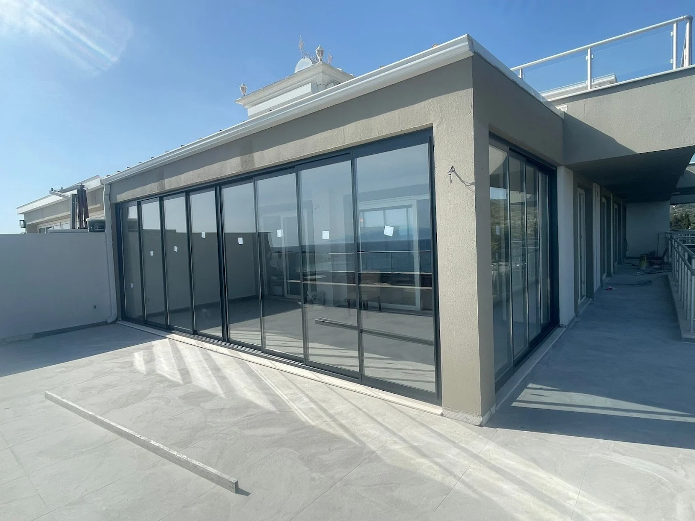 Cam balkon projesi - İzmir Aykaryapi montajı